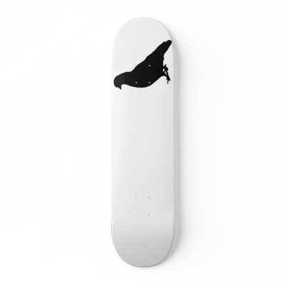 Faceless Pigeon Custom Skate Board by caffineskate