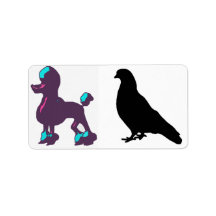 Faceless/Poodle Address Label