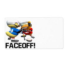 Faceoff Custom Shipping Label