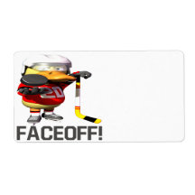 Faceoff Shipping Label