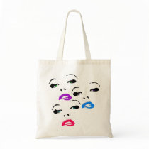 faces canvas bag