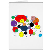 faces greeting card
