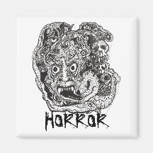 FACES OF HORROR FRIDGE MAGNETS