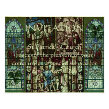 Faces of Saint Patrick Invites