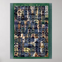 Faces of the Civil War 150 Art Poster