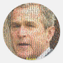 faces of the departed! sticker