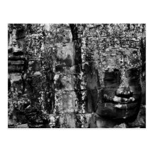 Faces on the Bayon (postcard)