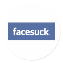 facesuck - facebook round stickers