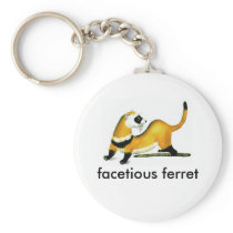 facetious ferret keychain