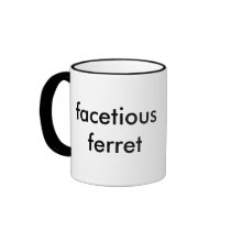 facetious ferret coffee mug