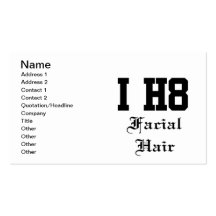 facialhair business cards