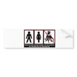 Facilities for use by bipeds only bumper stickers
