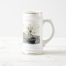 'Facing Fowey' Stein Mug