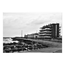Facing the Tides of Change (black and white) Photograph