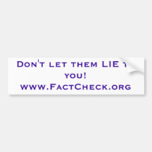 Fact Check bumper sticker