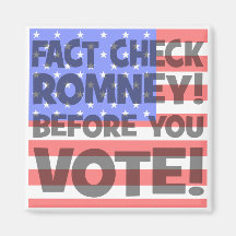 fact check Mitt Romney Refrigerator Magnets