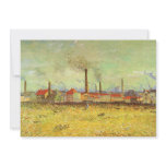 Factories at Asnieres by Vincent van Gogh Custom Invites