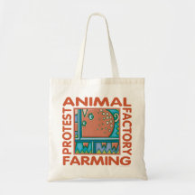 Factory Farming Tote Bags
