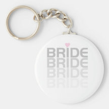 Fade Grey Bride Tshirts and Gifts Keychain