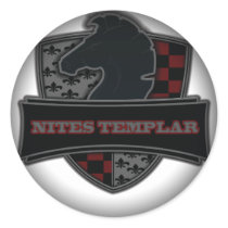 Fade to Black Round Stickers