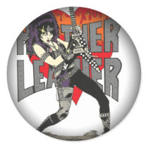 Fade to Black Round Stickers