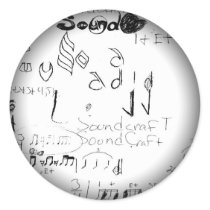 Fade to Black Round Stickers