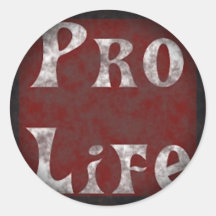 Fade to Black Round Stickers