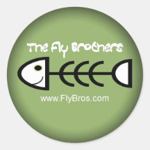 Fade to Black Round Stickers