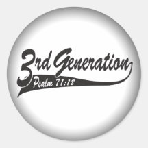 Fade to Black Round Stickers