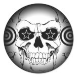 Fade to Black Round Stickers - Customized