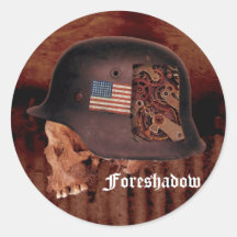 Fade to Black Round Stickers - Customized