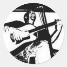 Fade to Black Round Stickers - Customized