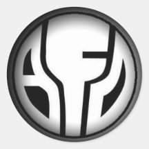 Fade to Black Round Stickers - Customized