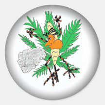 Fade to Black Round Stickers - Customized