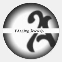 Fade to Black Round Stickers - Customized