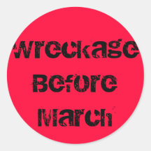 Fade to Black Round Stickers - Customized