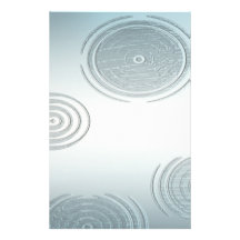 Faded Blue Ripples Stationery