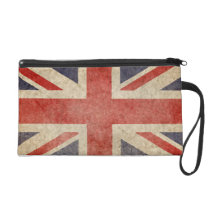 Faded British Flag bagettes bags