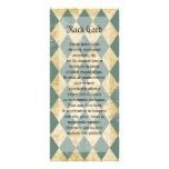 Faded Diamond Pattern Full Color Rack Card