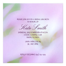 Faded Flower Bridal Shower Invitation