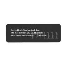 Faded Initial's Custom Return Address Label