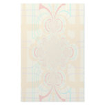 Faded Orange Plaid Design Stationery