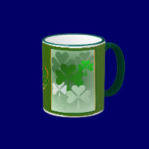 Faded Shamrocks Mugs mugs