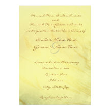 Faded Sunlit Wheat Wedding Invitation