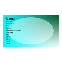Fades: Dark Green and Light Blue Business Card Template