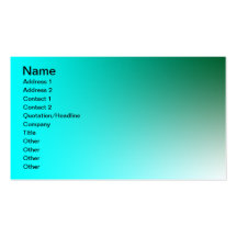 Fades: Dark Green and Light Blue Business Card Templates