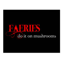 Faeries are so funny! post card