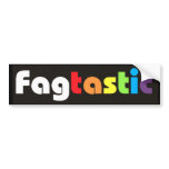 Fagtastic (Banner) Bumper Sticker bumper stickers
