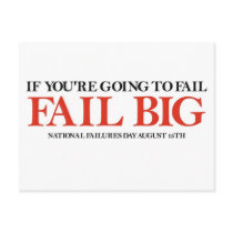 Fail Big (National Failures Day) Postcards