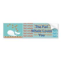 fail whale loves you bumper sticker